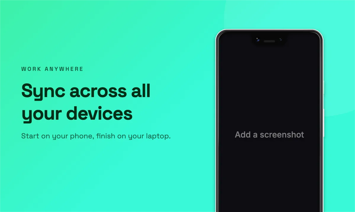 Product Hunt Gallery · Phone hero template preview
