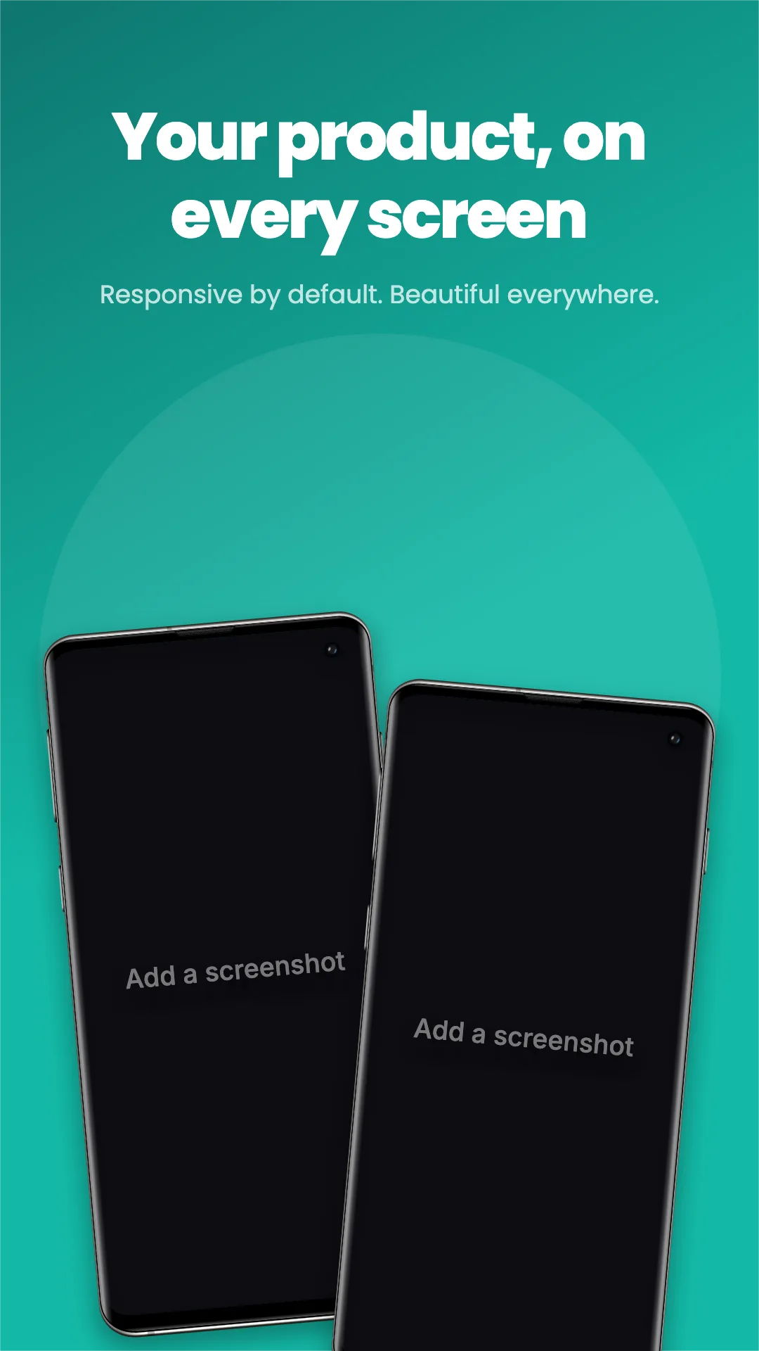 Snapchat Ad · Two phones template preview