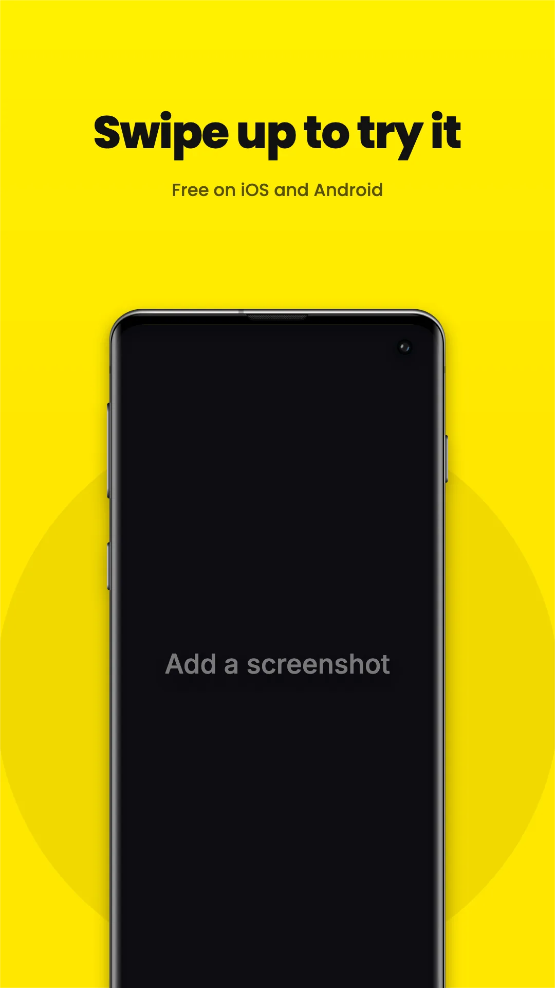 Snapchat Ad · Yellow pop template preview