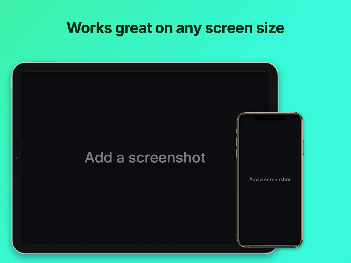 Tablet + phone template preview
