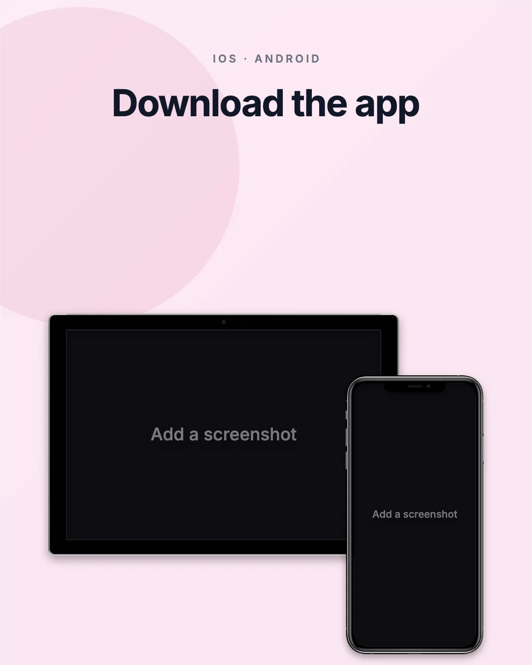 Threads Post · Tablet + phone template preview