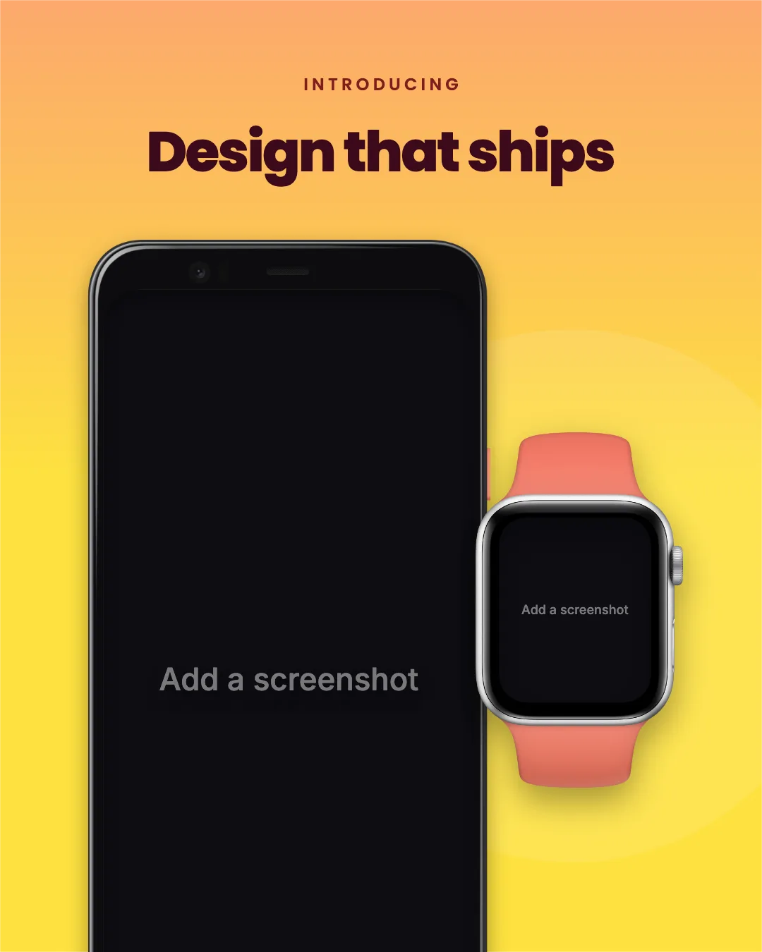 Threads Post · Watch + phone template preview