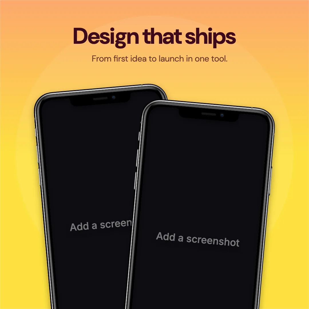 X / Twitter Post square · Two phones template preview