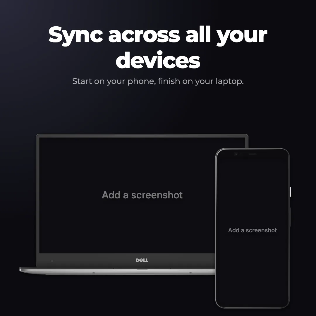 X / Twitter Post square · Laptop + phone template preview