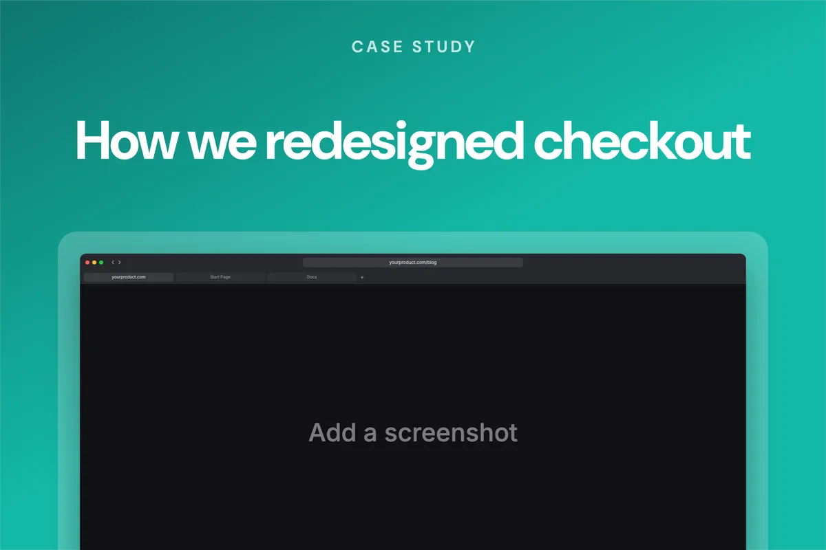 Website Case study · Floating card template preview