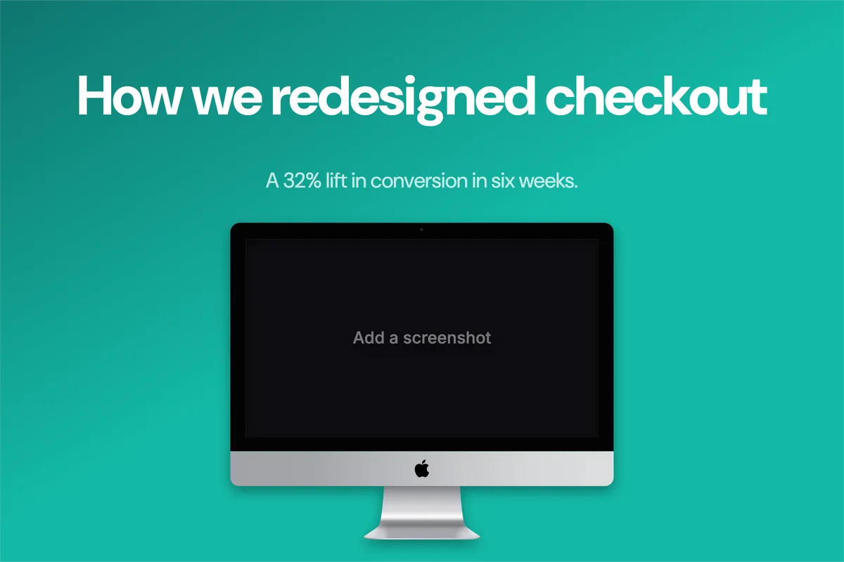 Website Case study · Desktop template preview