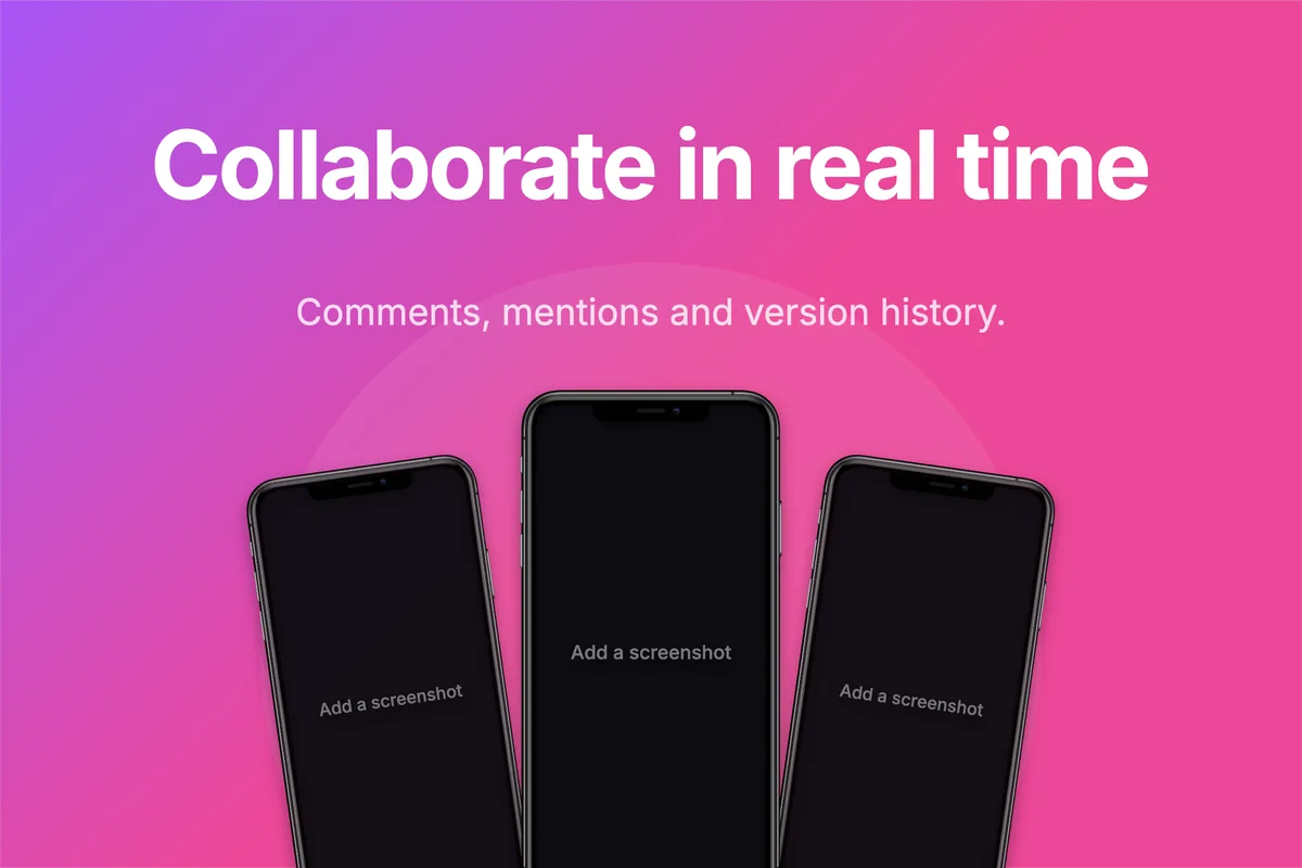 Website Case study · Three phones template preview