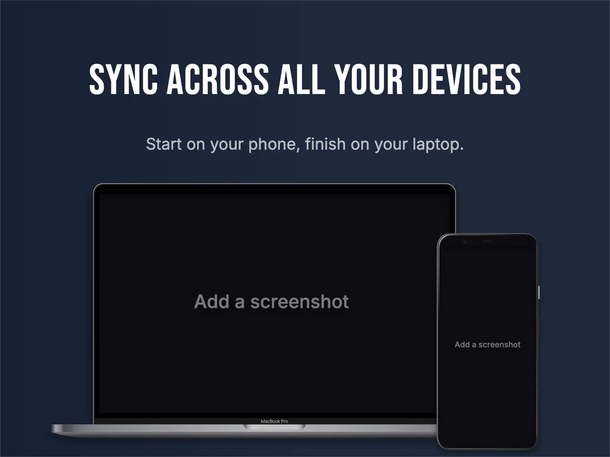 Website Feature · Laptop + phone template preview
