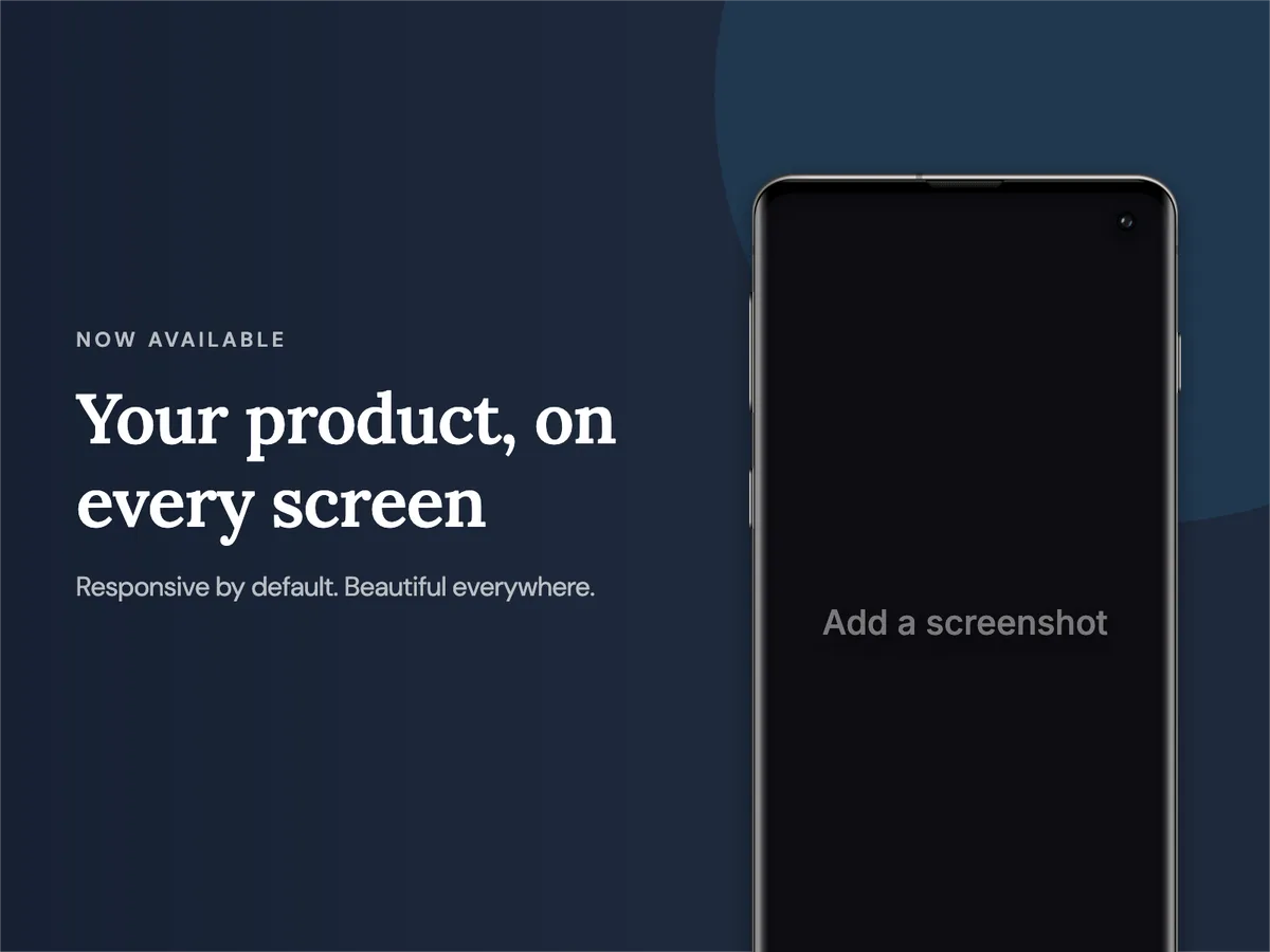 Website Feature · Phone hero template preview