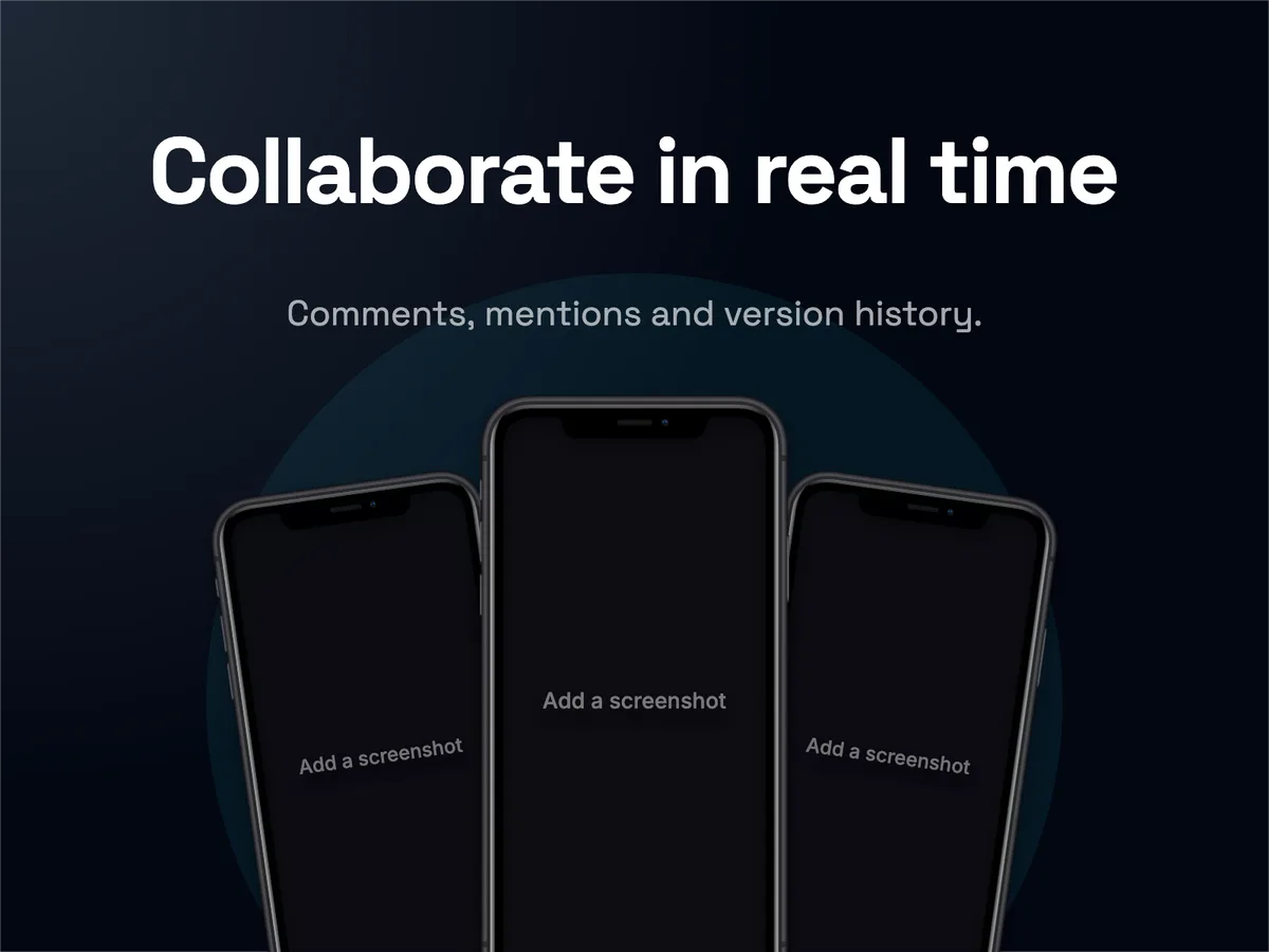 Website Feature · Three phones template preview