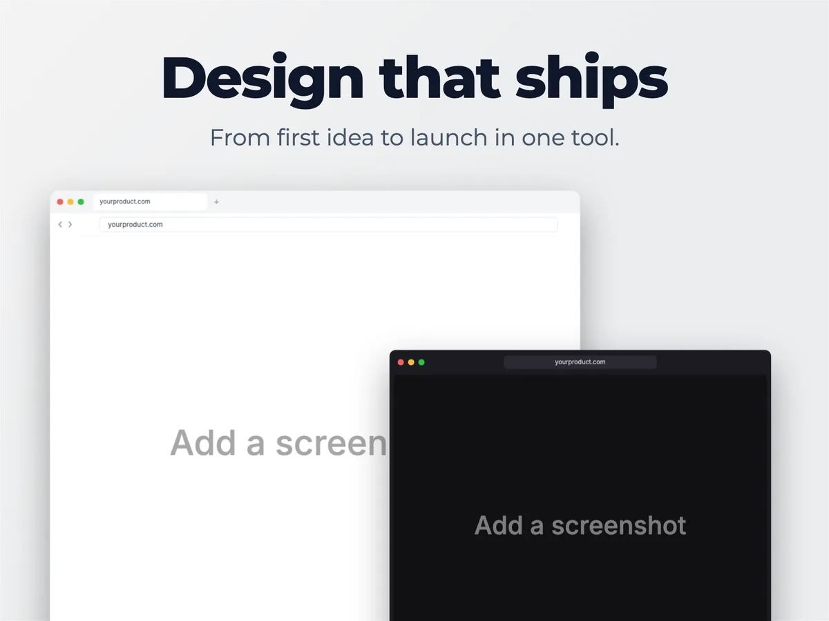 Website Feature · Two windows template preview