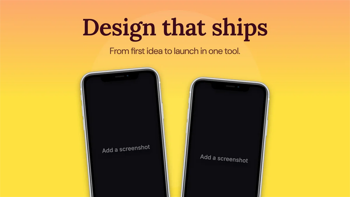 Website Hero · Two phones template preview