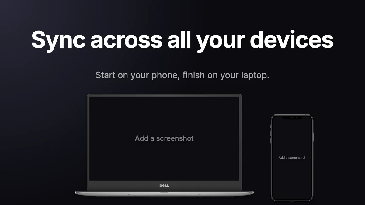Website Hero · Laptop + phone template preview