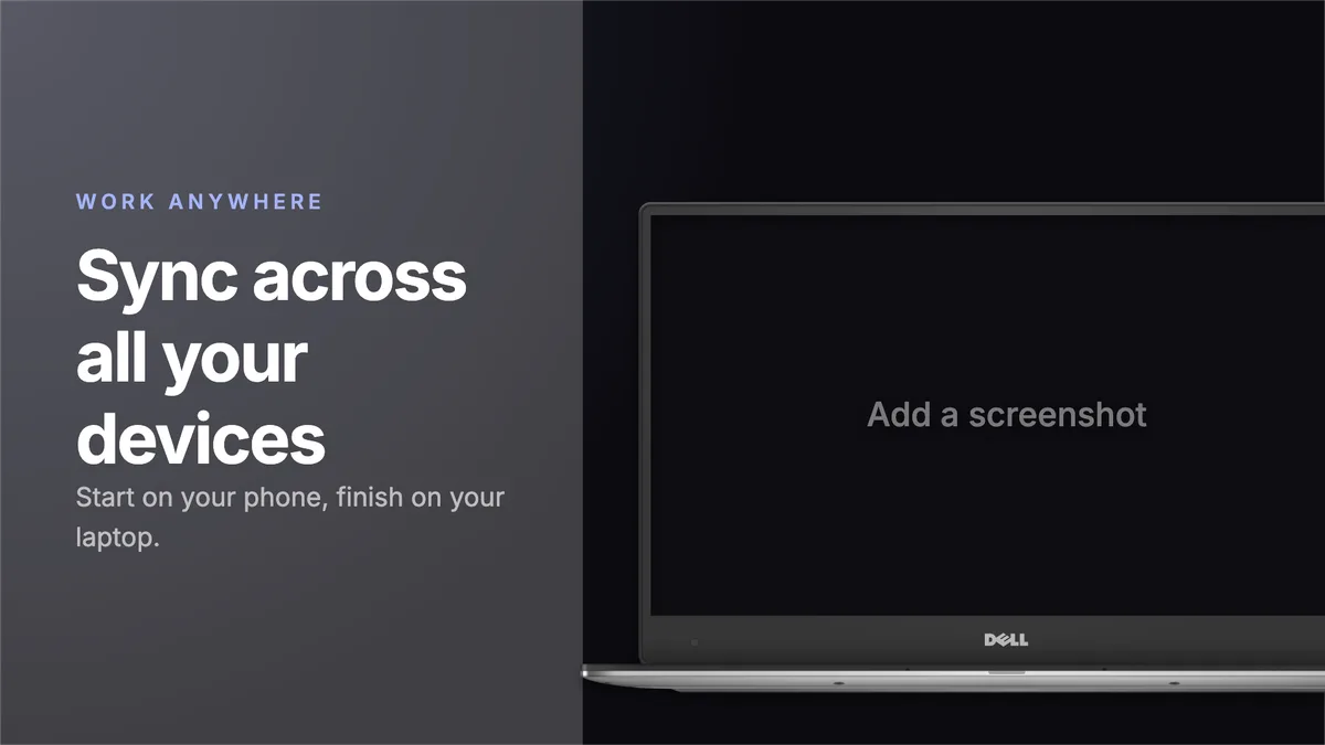Website Hero · Split panel template preview