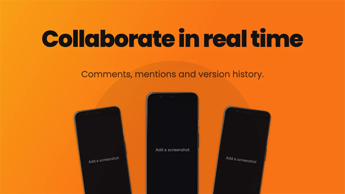Website Hero · Three phones template preview