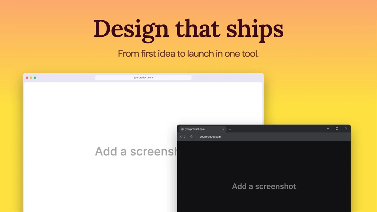 Website Hero · Two windows template preview