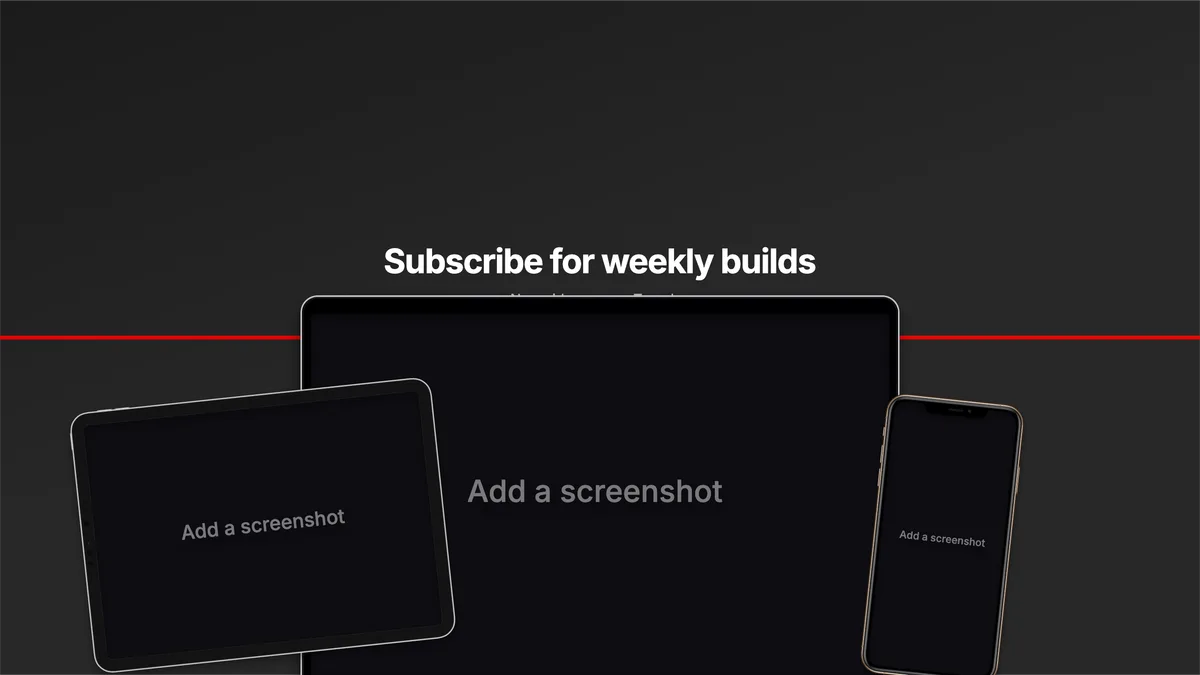 YouTube Channel art · Three devices template preview